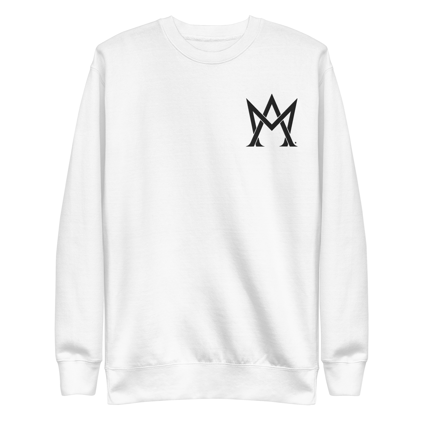 Minnie Augustus Logo Crewneck- WHITE